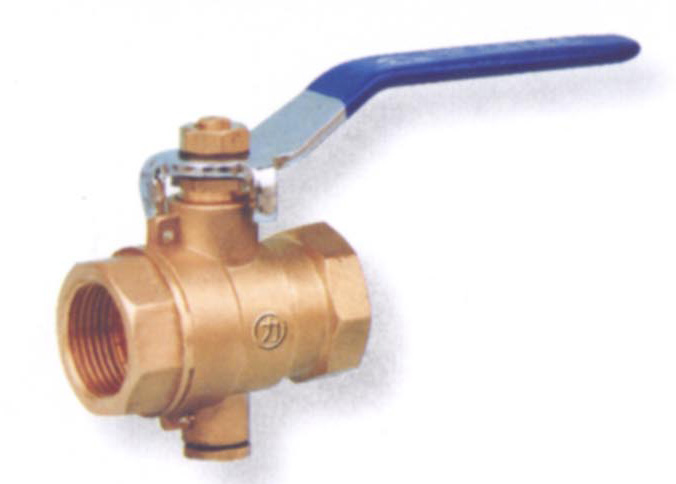 Measuring temperature brass ball valve(Pressure casting)